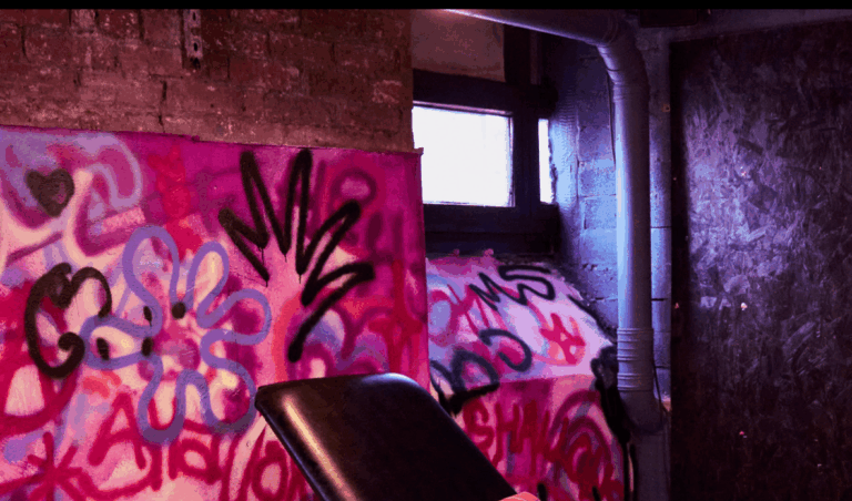 high quality tattoo bed in Manchester's unicque speakeasy studio for tattoo walk ins